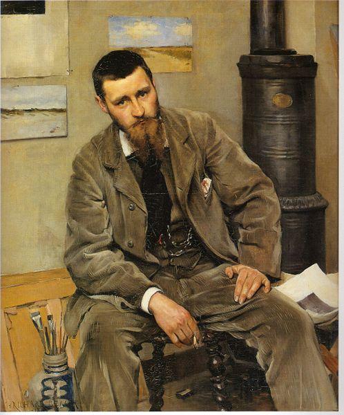 Richard Bergh Portrait of painter Nils Kreuger France oil painting art